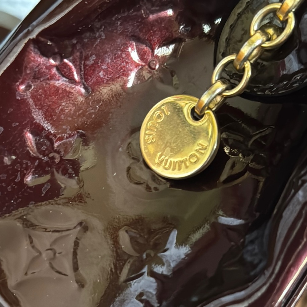 Louis Vuitton Elegant Burgundy Vintage Patent Leather Handbag Purse handbag tote - Picture 10 of 10